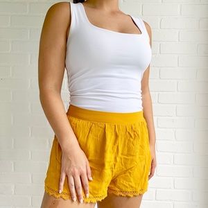 Flirty Yellow Shorts